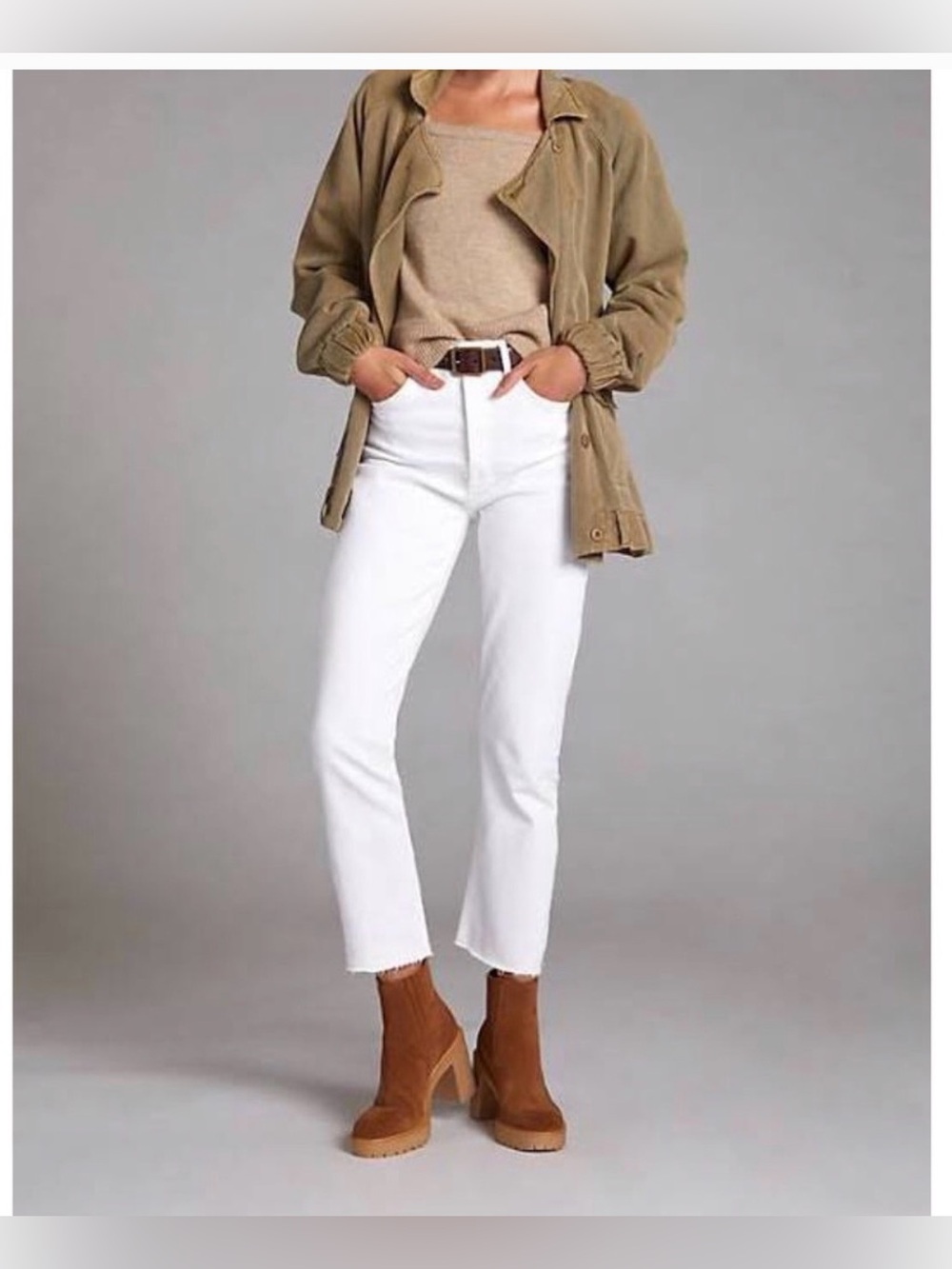 AGOLDE Riley High Rise Straight Jeans in Blurred